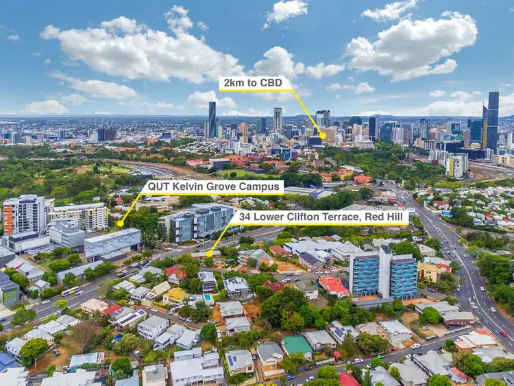 Second view of Homely block of units listing, 34 Lower Clifton Terrace, Red Hill QLD 4059