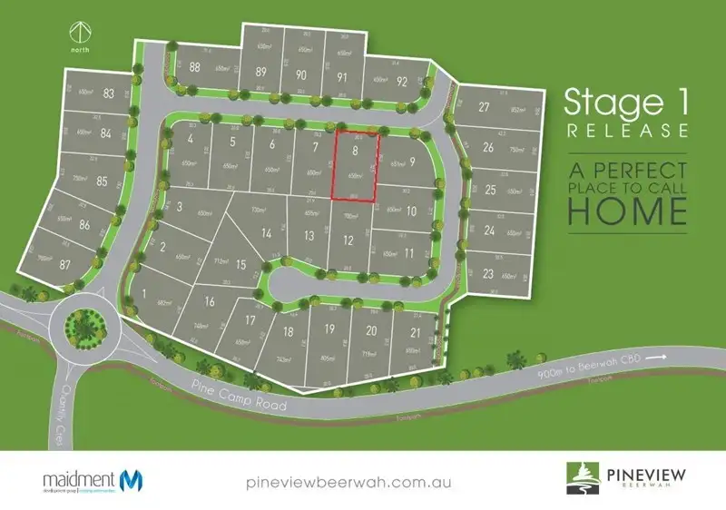 Main view of Homely land listing, Lot 8 Featherwood Crescent, Beerwah QLD 4519