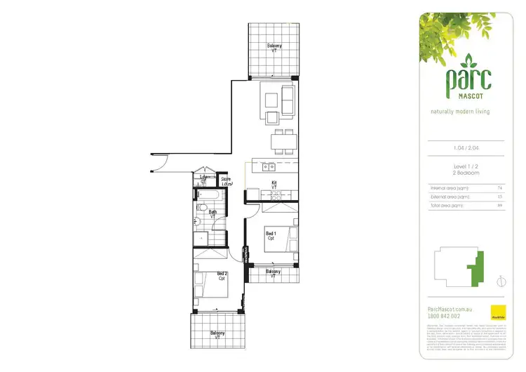 Seventh view of Homely apartment listing, 1.04/27-29 Robey Street, Mascot NSW 2020