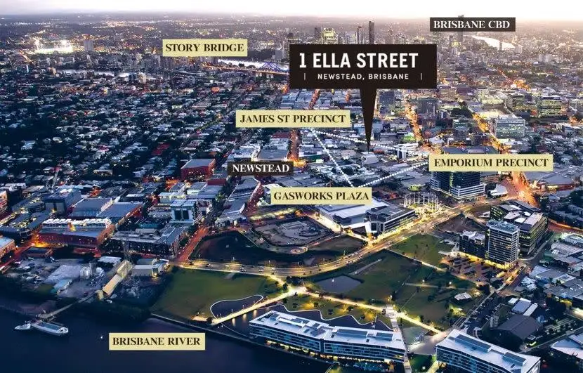 Main view of Homely apartment listing, 402/1 Ella Street, Newstead QLD 4006