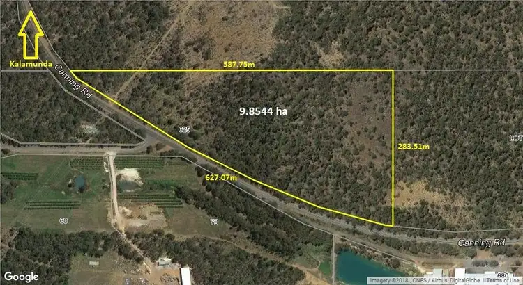 Main view of Homely land listing, 625 Canning Road, Carmel WA 6076
