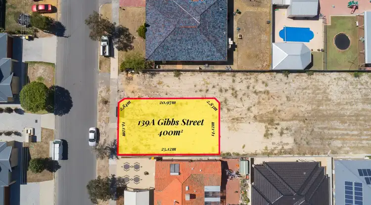 Main view of Homely land listing, 139a Gibbs Street, East Cannington WA 6107