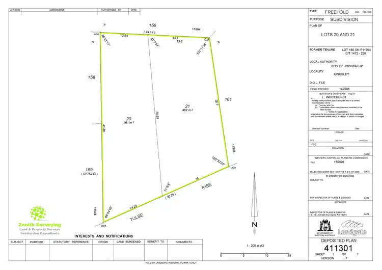 Second view of Homely land listing, 4b Tulse Rise, Kingsley WA 6026