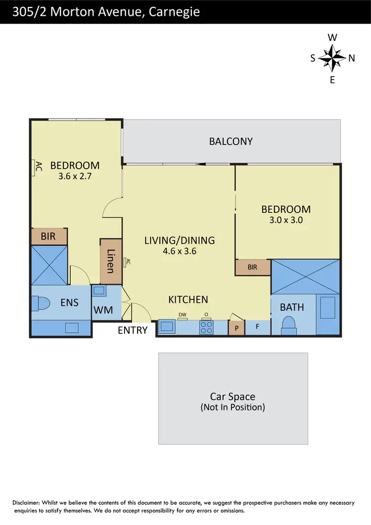 Seventh view of Homely apartment listing, 305/2 Morton Avenue, Carnegie VIC 3163