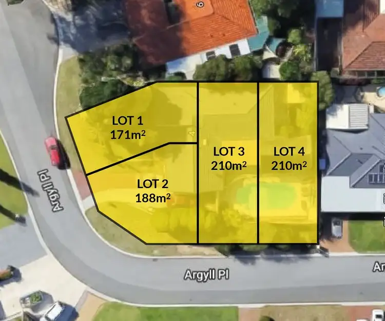 Lots 1-4, 4 Argyll Place, Duncraig WA 6023