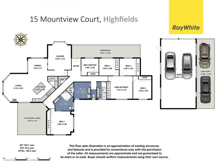 Second view of Homely house listing, 15 Mountview Court, Highfields QLD 4352