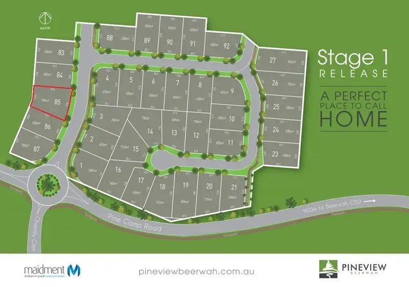 Main view of Homely land listing, Lot 85 Pineview Drive, Beerwah QLD 4519