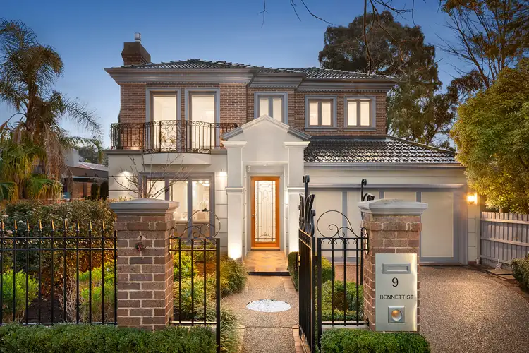 Main view of Homely townhouse listing, 1/9 Bennett Street, Balwyn VIC 3103