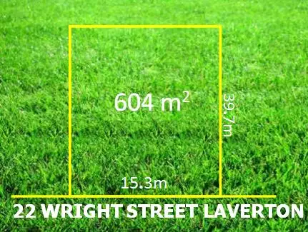Main view of Homely land listing, 22 Wright Street, Laverton VIC 3028