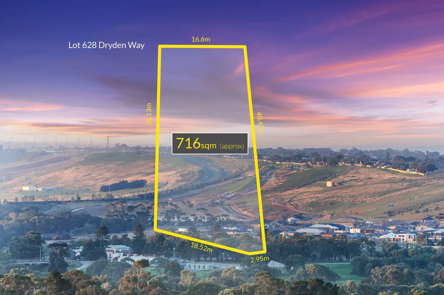 Main view of Homely land listing, Lot 628 Dryden Way, Highton VIC 3216