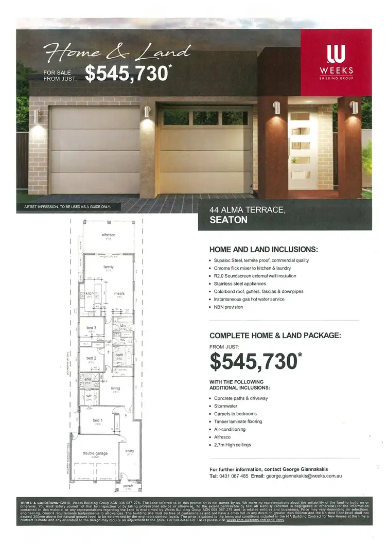 Third view of Homely land listing, 44B Alma Terrace, Seaton SA 5023