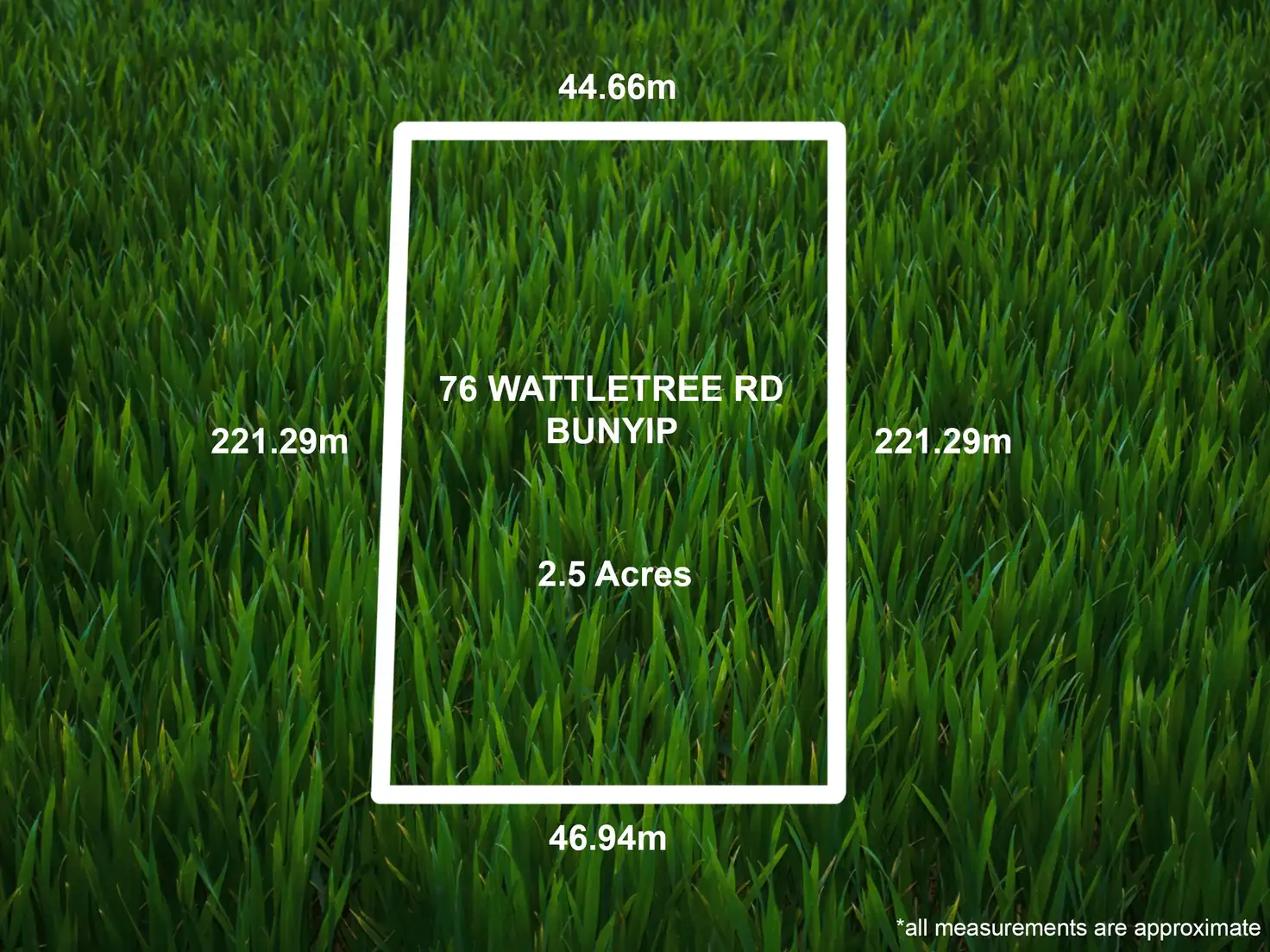 Main view of Homely land listing, 76 Wattletree Road, Bunyip VIC 3815