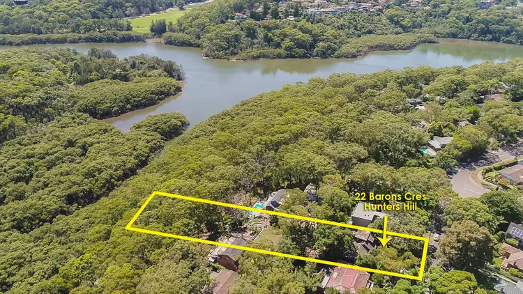 Main view of Homely house listing, 22 Barons Crescent, Hunters Hill NSW 2110