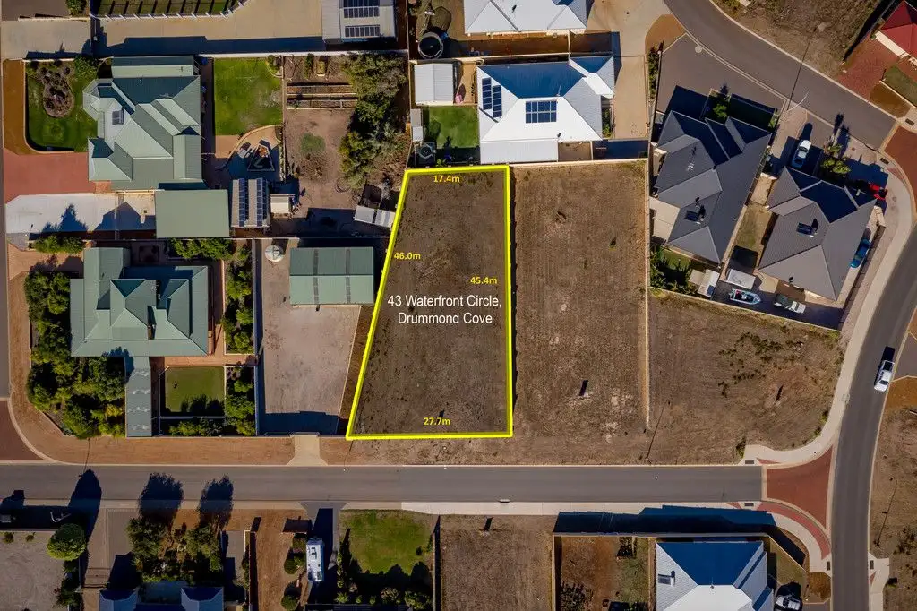 Main view of Homely land listing, 43 Waterfront Circle, Drummond Cove WA 6532
