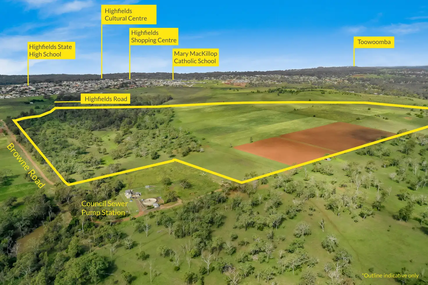 Main view of Homely land listing, Lot 5 Browne Road, Highfields QLD 4352