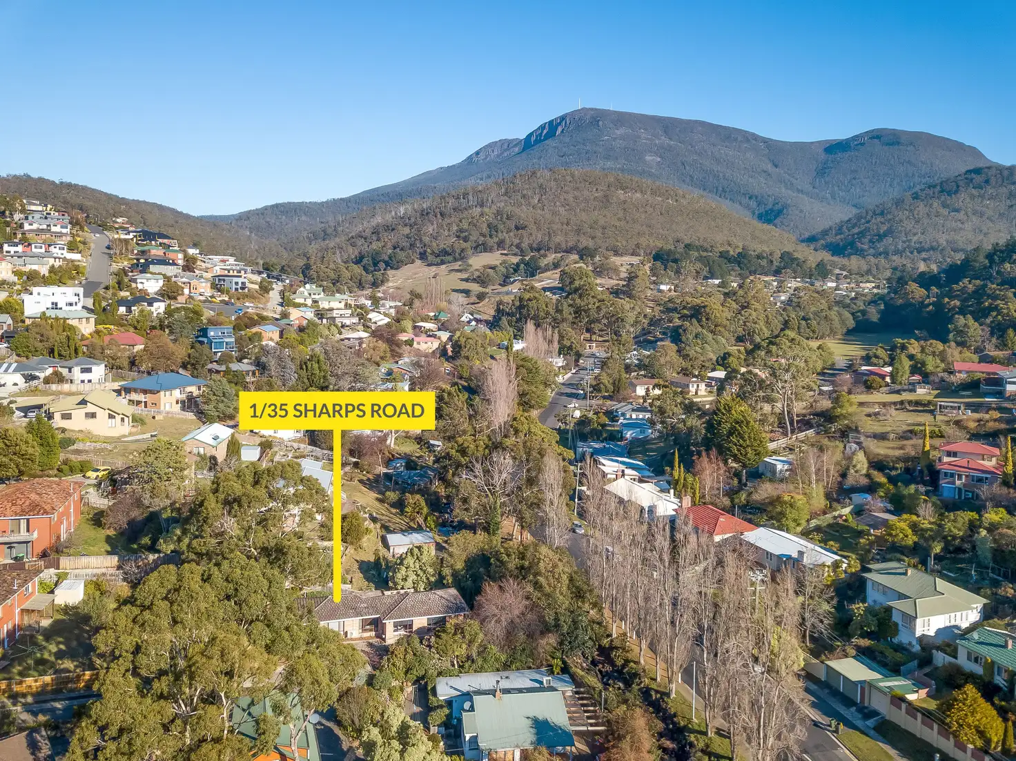 Main view of Homely unit listing, 1/35 Sharps Road, Lenah Valley TAS 7008