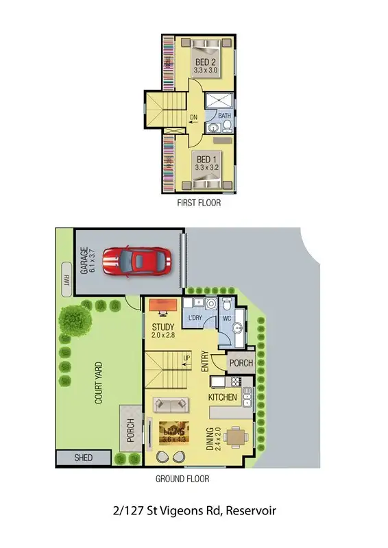 Third view of Homely townhouse listing, 1-3/127 St Vigeons Road, Reservoir VIC 3073