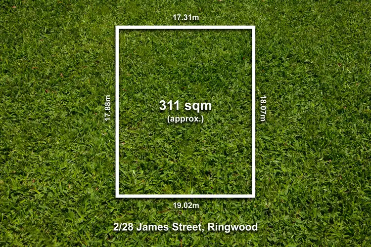 Main view of Homely land listing, 2/28 James Street, Ringwood VIC 3134