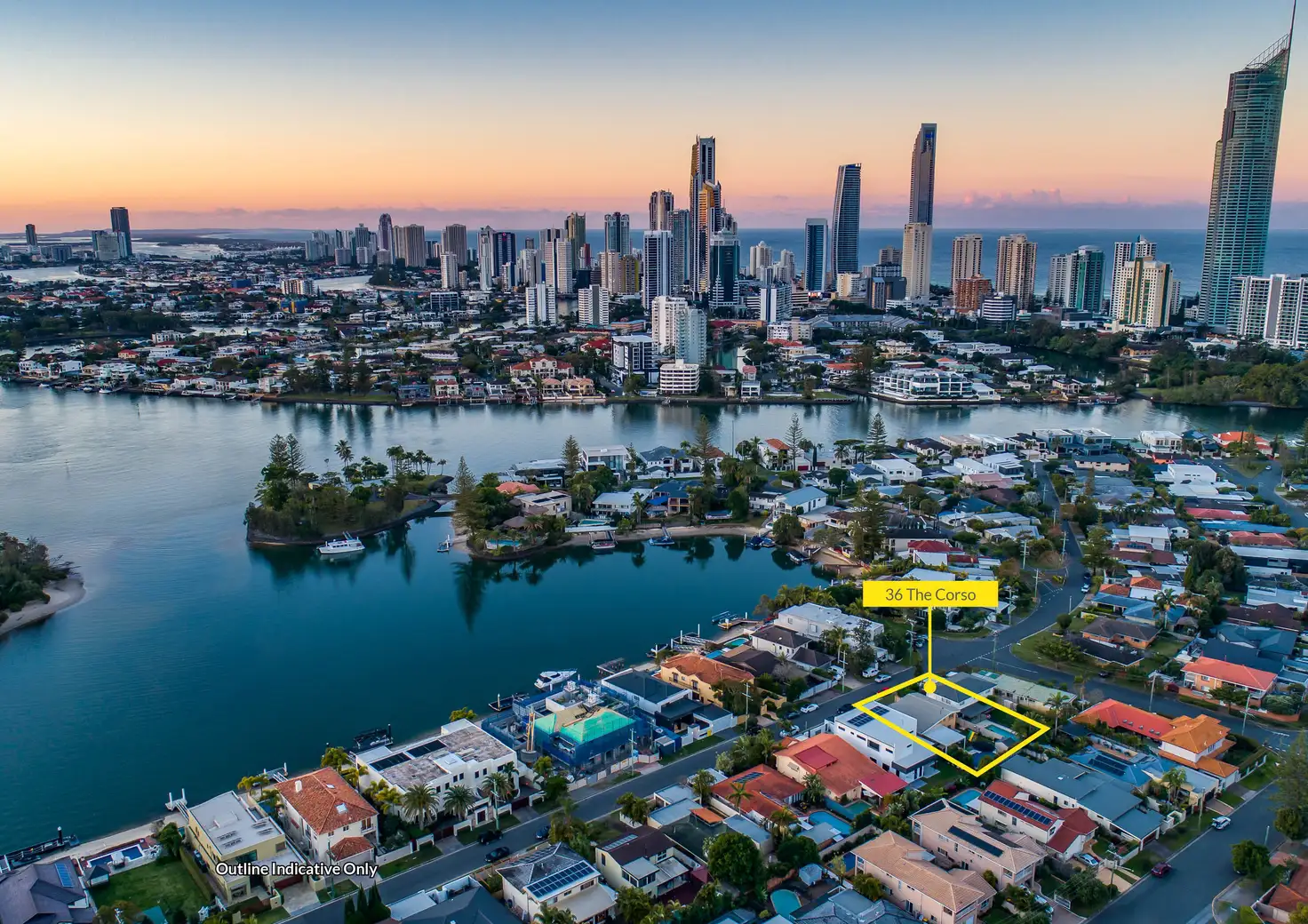 Main view of Homely house listing, 36 The Corso, Isle Of Capri QLD 4217