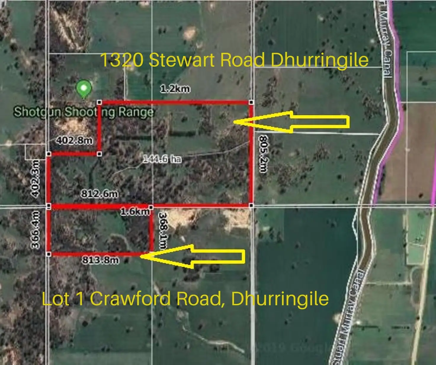 Main view of Homely land listing, 1320 Stewart Road, Dhurringile VIC 3610