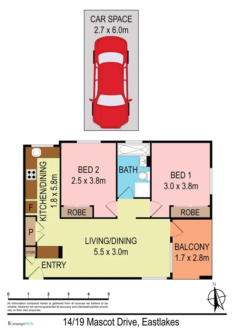 Seventh view of Homely apartment listing, 14/19 Mascot Drive, Eastlakes NSW 2018
