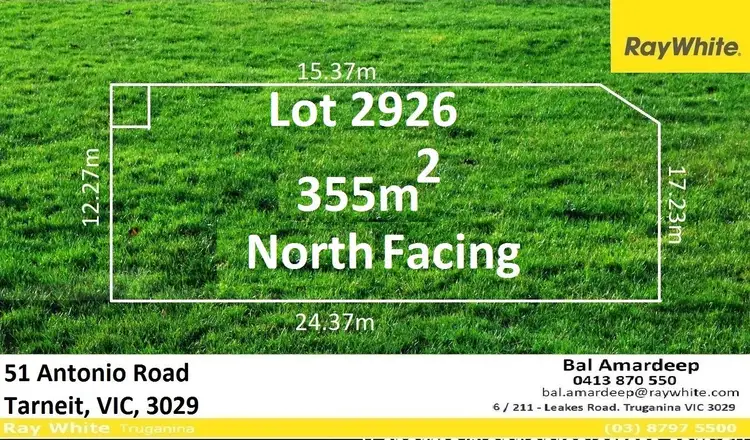 Main view of Homely land listing, 51 Antonio Road, Tarneit VIC 3029