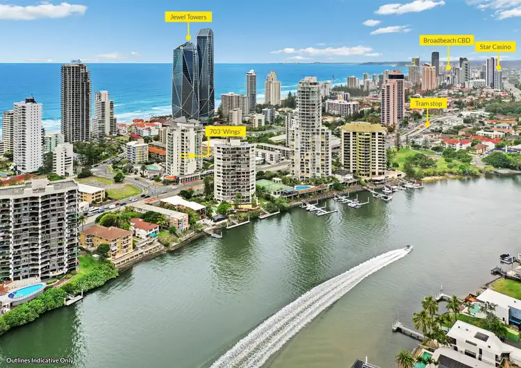 Second view of Homely apartment listing, 703/18 Fern Street, Surfers Paradise QLD 4217