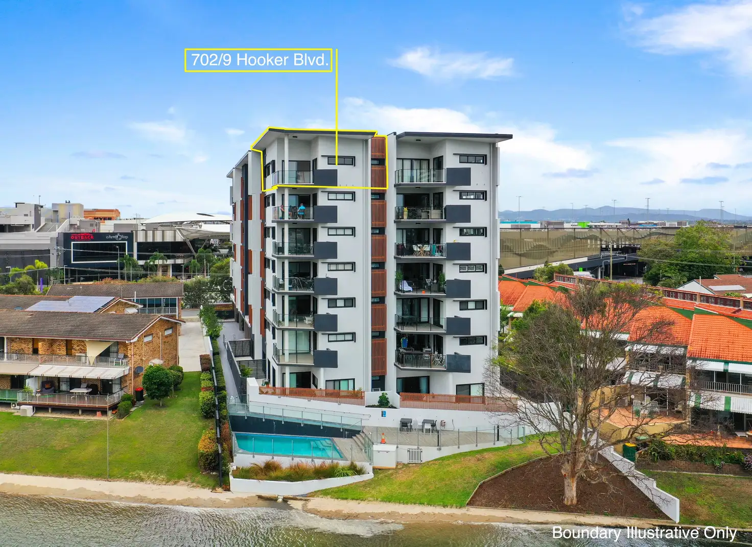 Main view of Homely apartment listing, 702/9 Hooker Boulevard, Broadbeach Waters QLD 4218