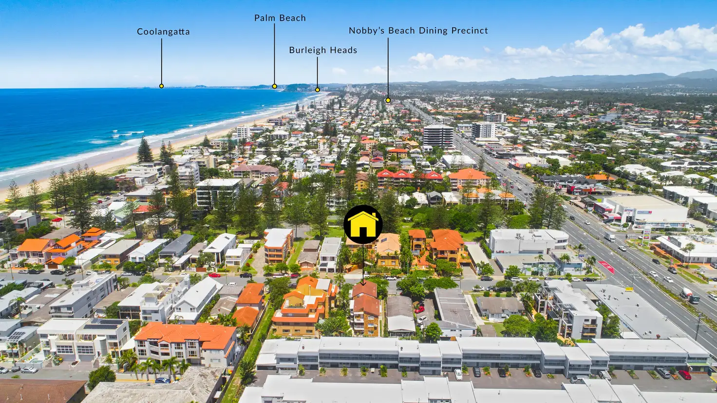 Main view of Homely unit listing, 1/35 Ventura Road, Mermaid Beach QLD 4218