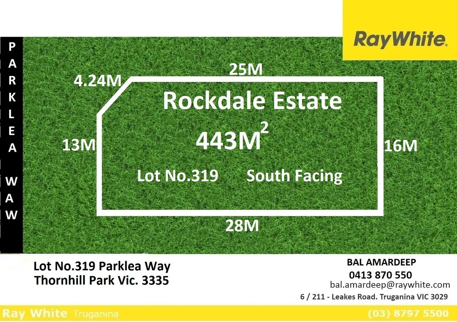 Main view of Homely land listing, Lot 319 Parklea Way, Thornhill Park VIC 3335