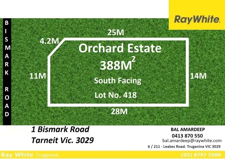 Main view of Homely land listing, 1 Bismark Road, Tarneit VIC 3029