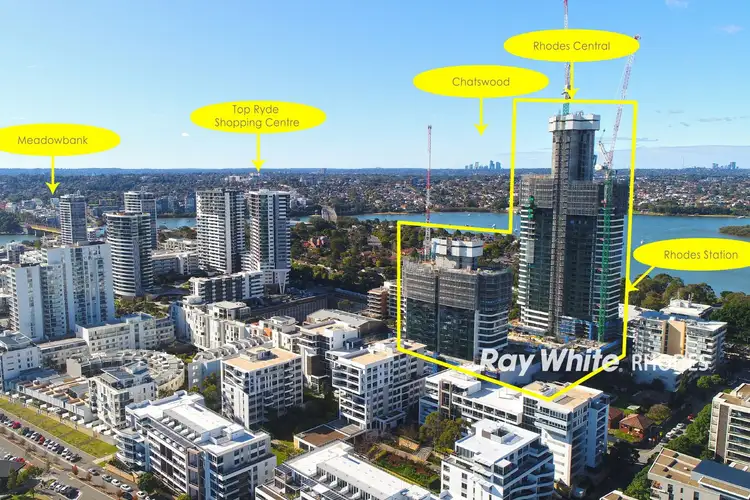 Second view of Homely apartment listing, A2810/6-14 Walker Street, Rhodes NSW 2138