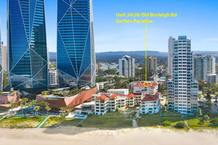 Main view of Homely apartment listing, 24/26 Old Burleigh Road 'Paros on the Beach', Surfers Paradise QLD 4217