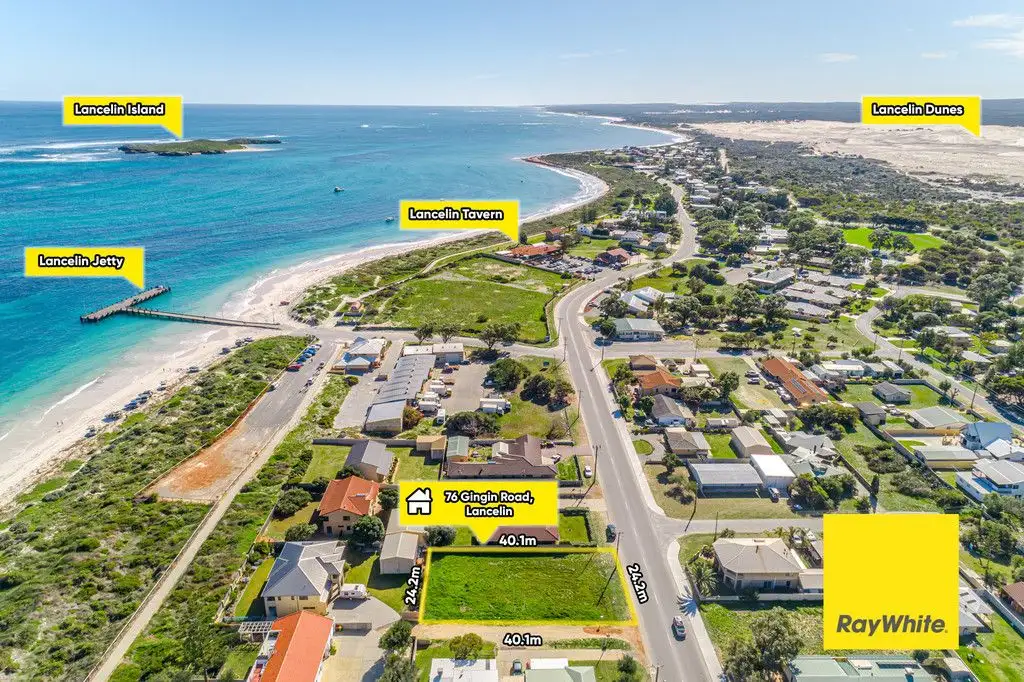 Main view of Homely land listing, 76 Gingin Road, Lancelin WA 6044