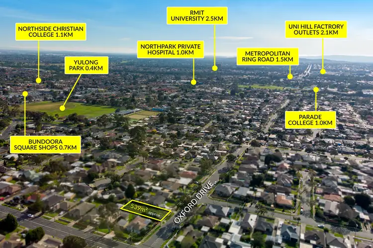 Second view of Homely land listing, 1 Oxford Drive, Bundoora VIC 3083