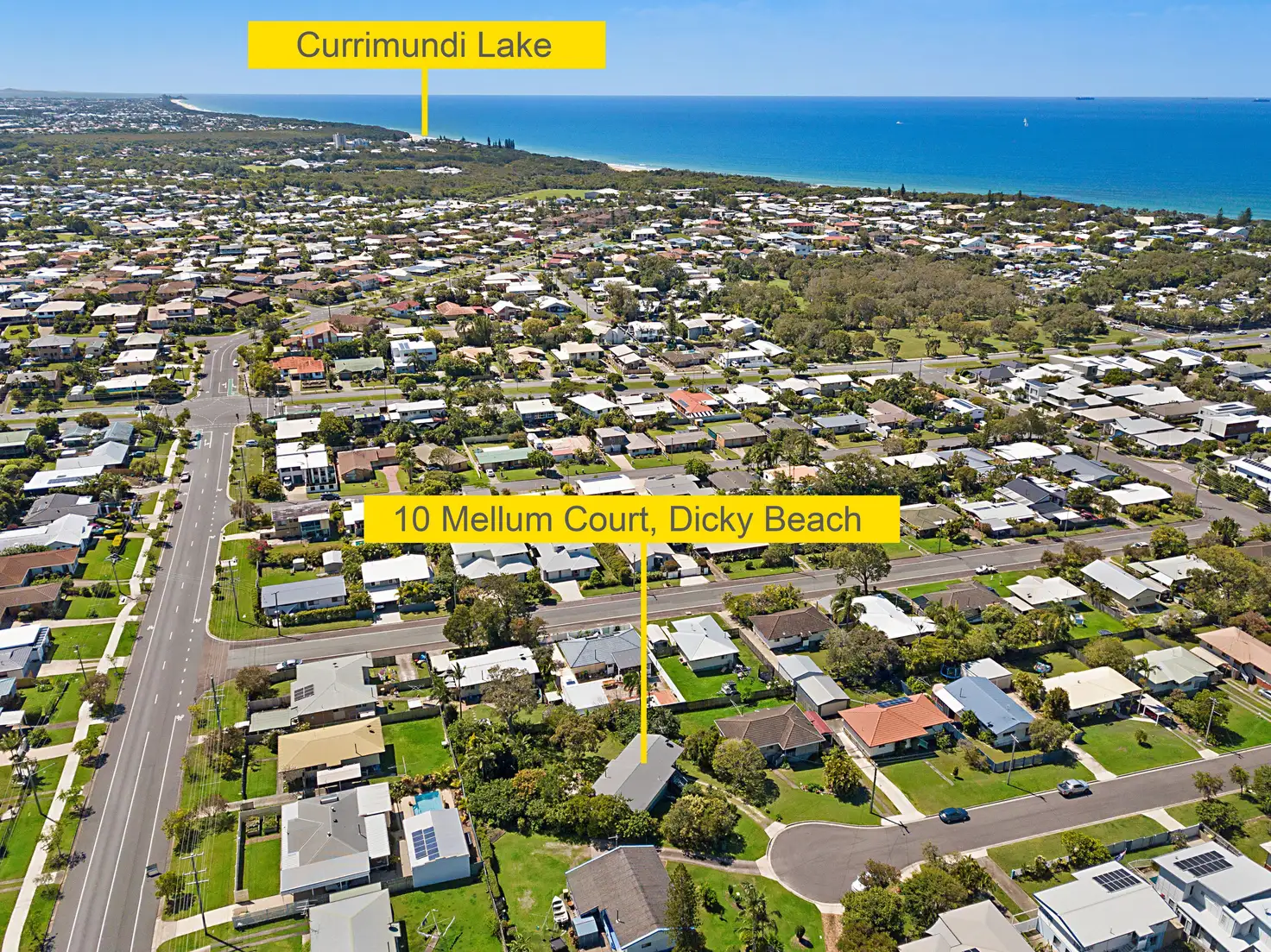 Main view of Homely house listing, 10 Mellum Court, Dicky Beach QLD 4551