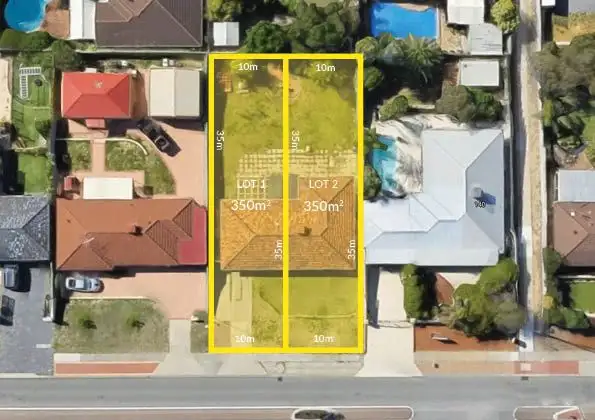Second view of Homely land listing, Lot 1&2, 142 Glengarry Drive, Duncraig WA 6023