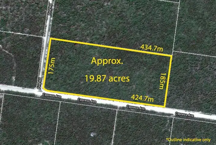 Main view of Homely land listing, 0 Pine Road (Corner Cypress Avenue), Millmerran Woods QLD 4357