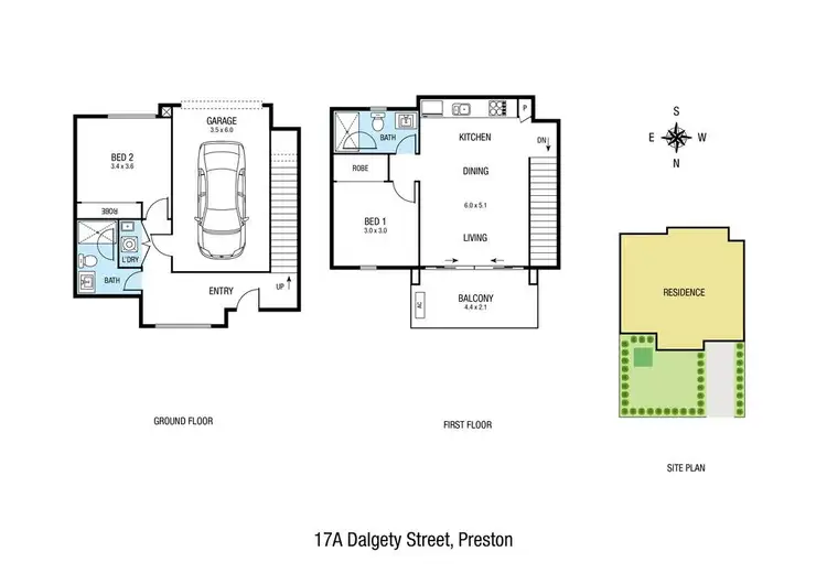 Fifth view of Homely townhouse listing, 17 Dalgety Street, Preston VIC 3072