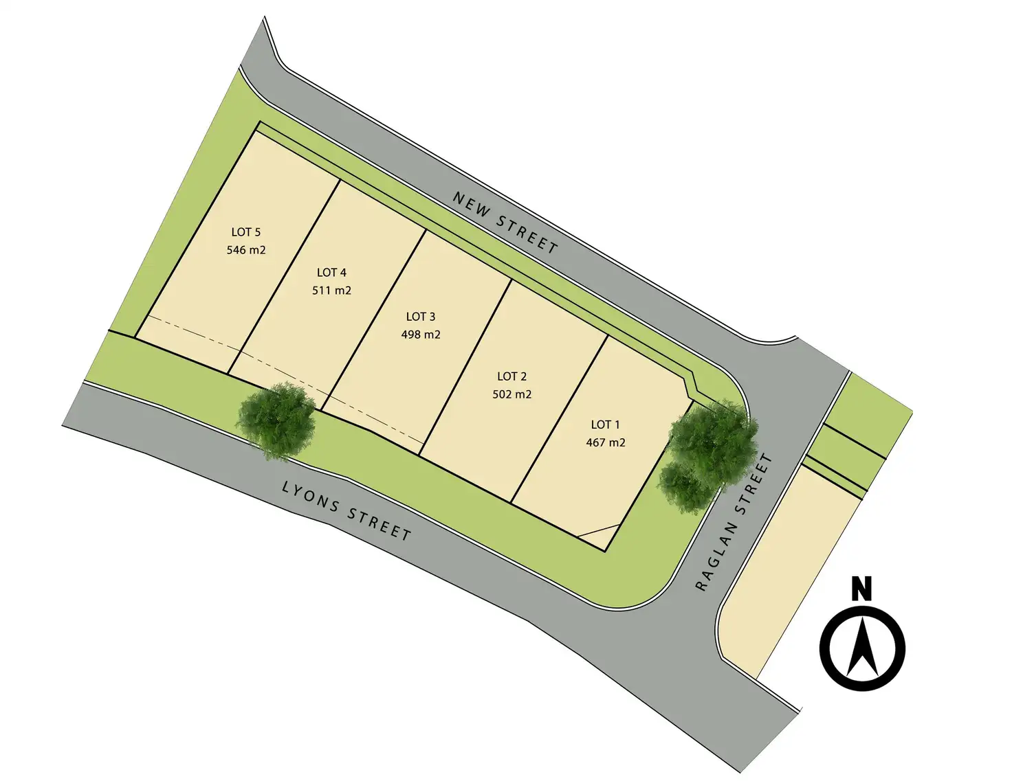 Main view of Homely land listing, 1,3,4,5/25 Raglan Street, White Hills VIC 3550
