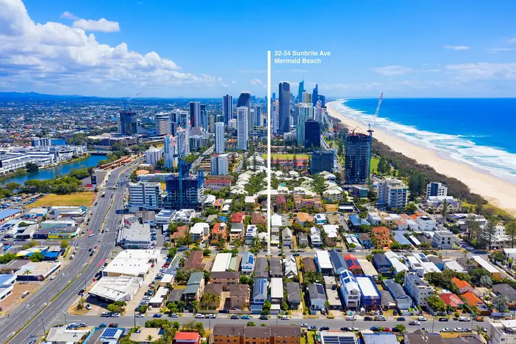 Main view of Homely block of units listing, 32 Sunbrite Avenue, Mermaid Beach QLD 4218