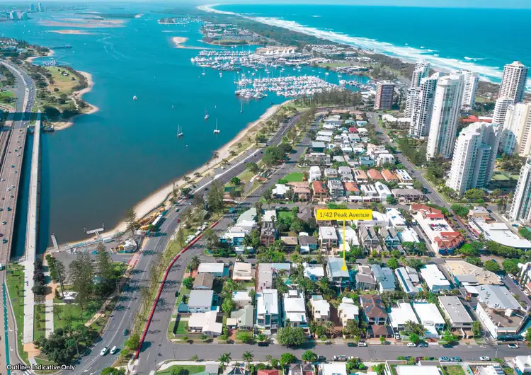 Second view of Homely villa listing, 1/42 Peak Avenue, Main Beach QLD 4217