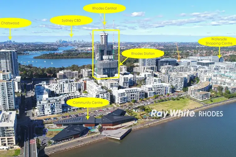 Second view of Homely apartment listing, A806/6-14 walker Street, Rhodes NSW 2138
