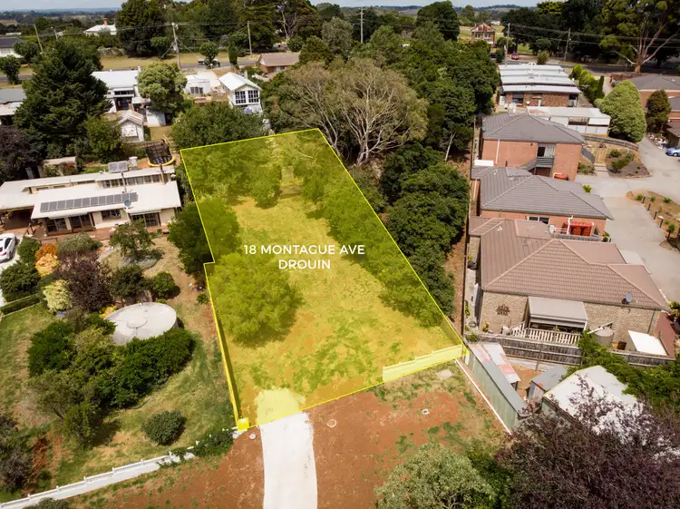 Main view of Homely land listing, 18 Montague Avenue, Drouin VIC 3818