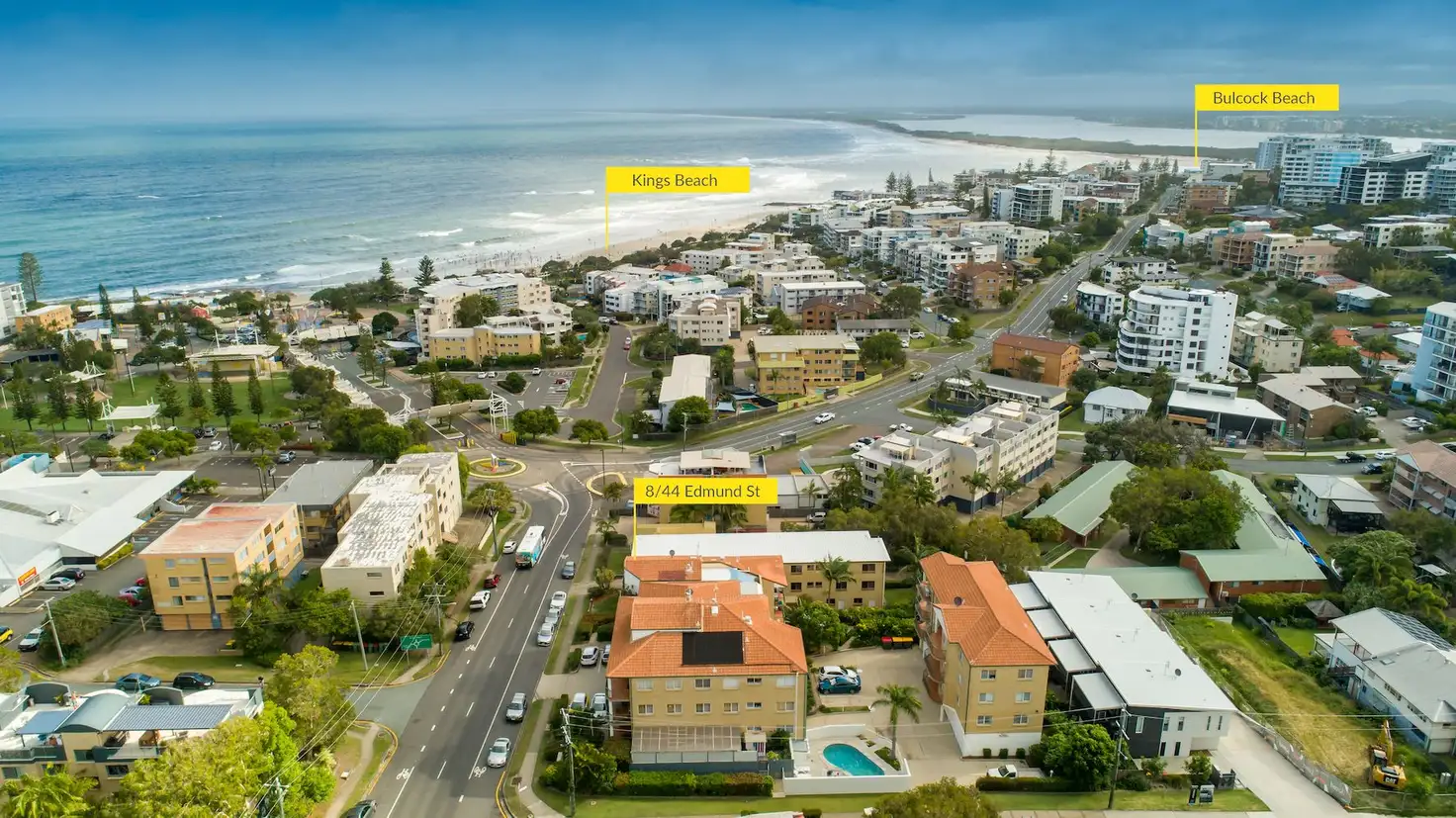 Main view of Homely unit listing, Unit 8/44 Edmund Street, Kings Beach QLD 4551