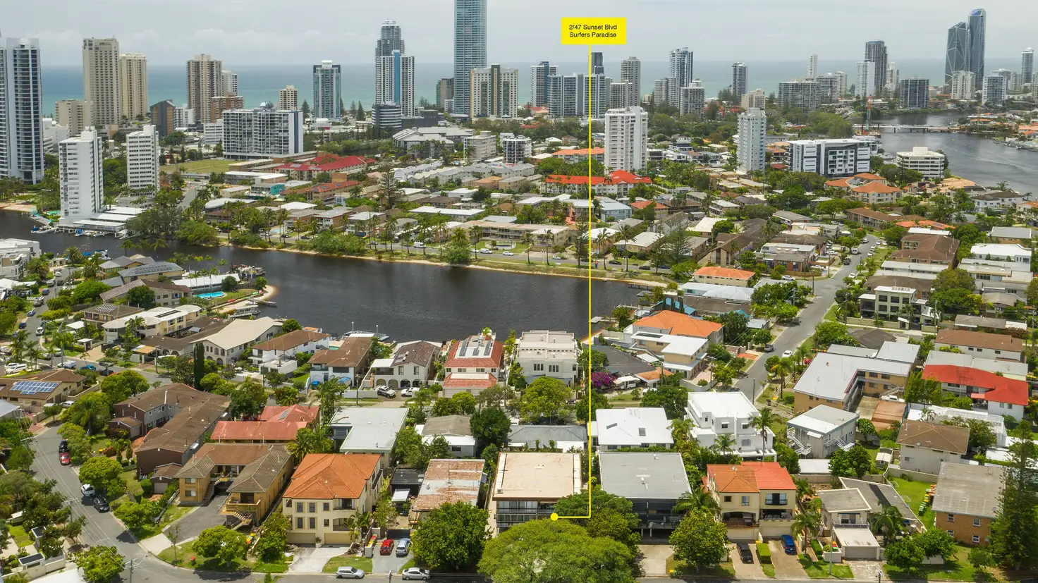 Main view of Homely unit listing, 2/47 Sunset Boulevard, Surfers Paradise QLD 4217