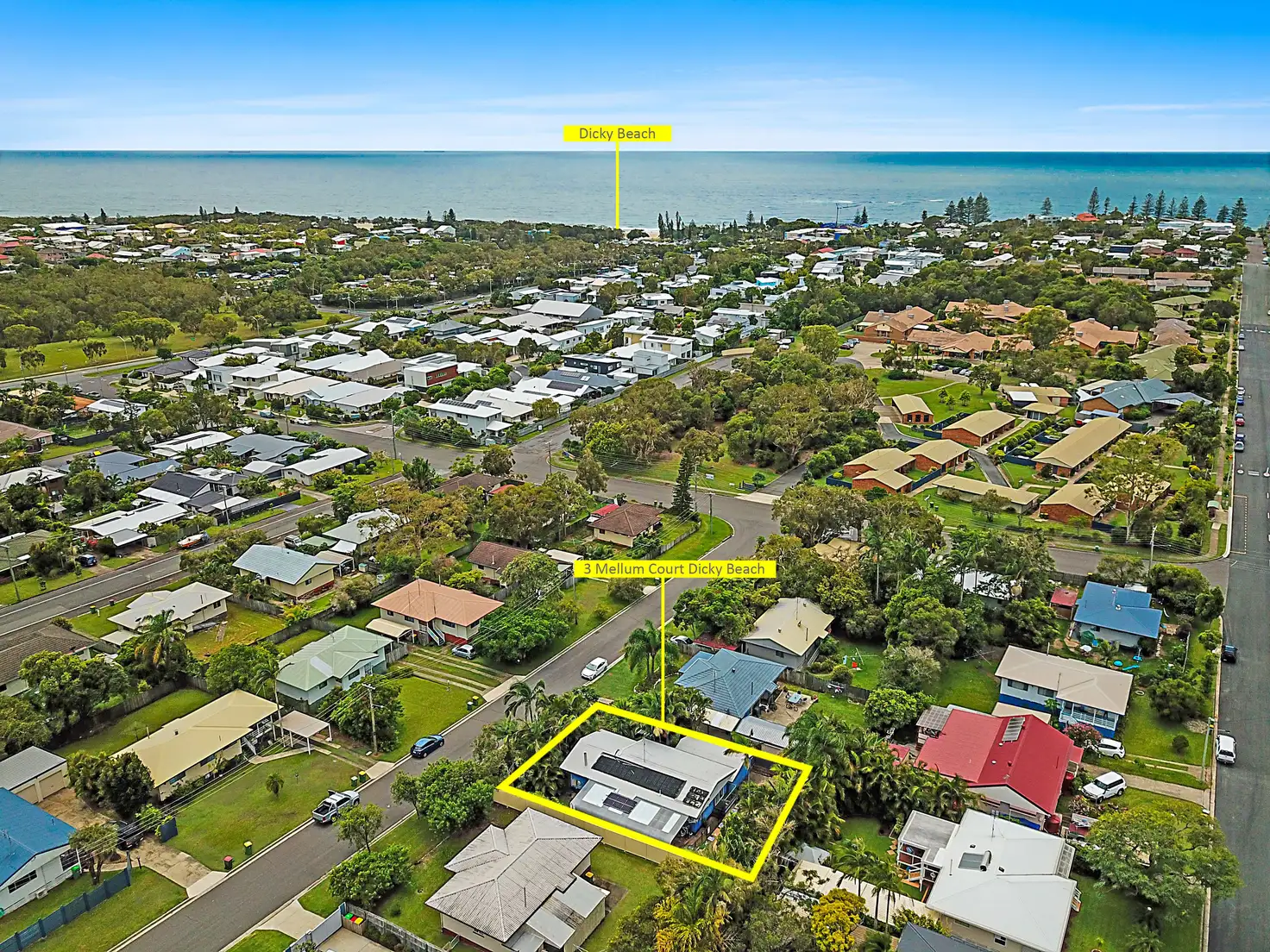 Main view of Homely house listing, 3 Mellum Court, Dicky Beach QLD 4551