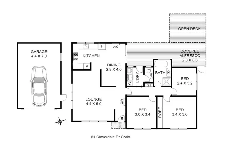 Seventh view of Homely house listing, 61 Cloverdale Drive, Corio VIC 3214