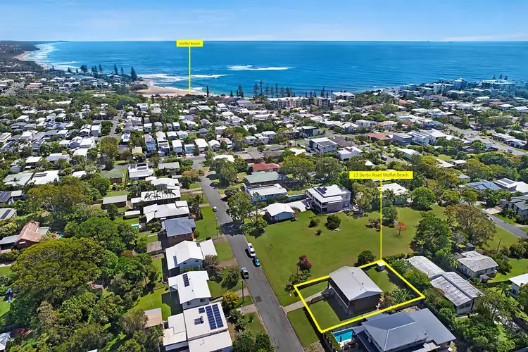 Main view of Homely house listing, 13 Derby Road, Moffat Beach QLD 4551