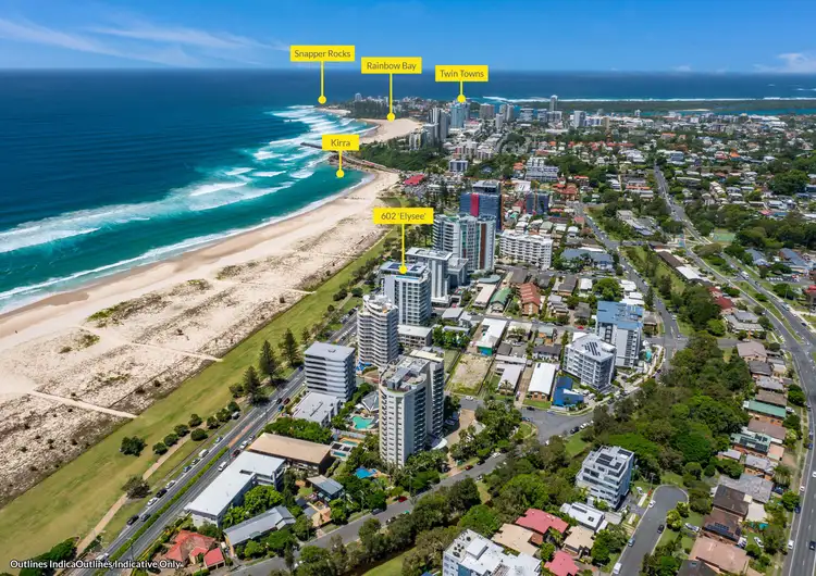 Second view of Homely apartment listing, 602/1 Haig Street, Kirra QLD 4225